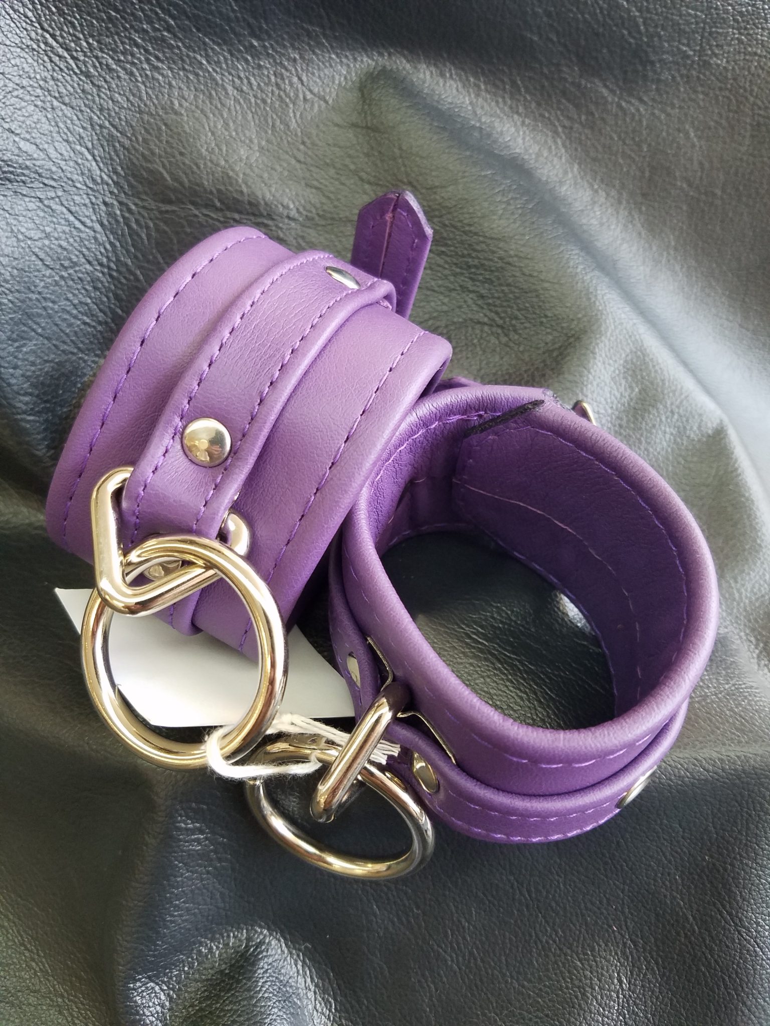 Deluxe Soft Purple Wrist Cuffs Manor Gear